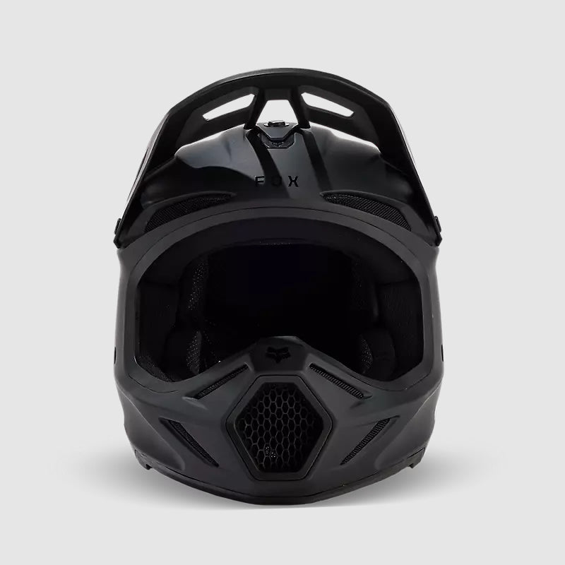 Casco Moto V3 Solid Negro Mate Fox | Casco Moto Fox casco fox racing motocross mtb