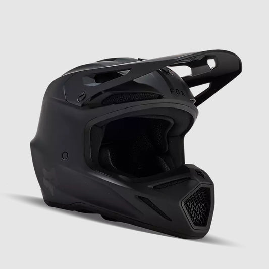 Casco Moto V3 Solid Negro Matte Fox