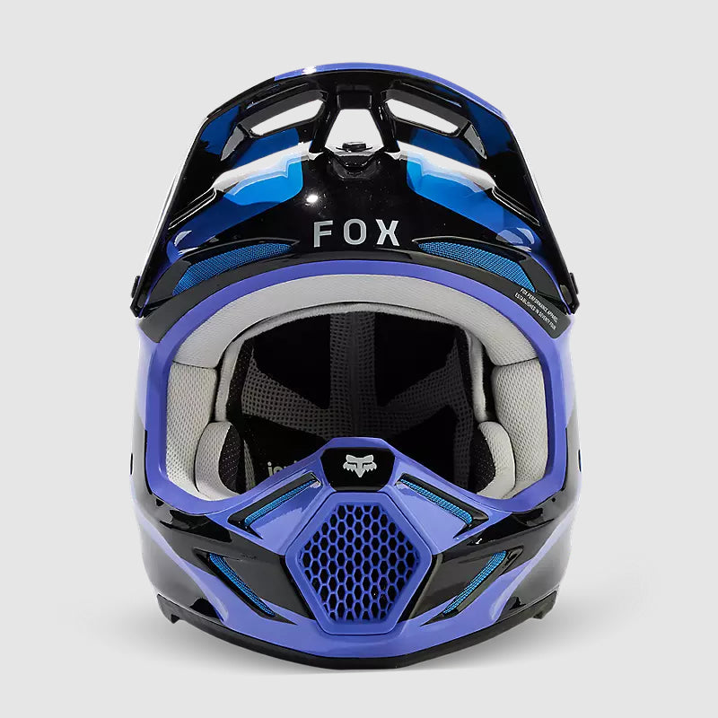 Casco Moto V3 Magnetic Negro/Morado Fox | Casco Moto Fox casco fox racing motocross mtb