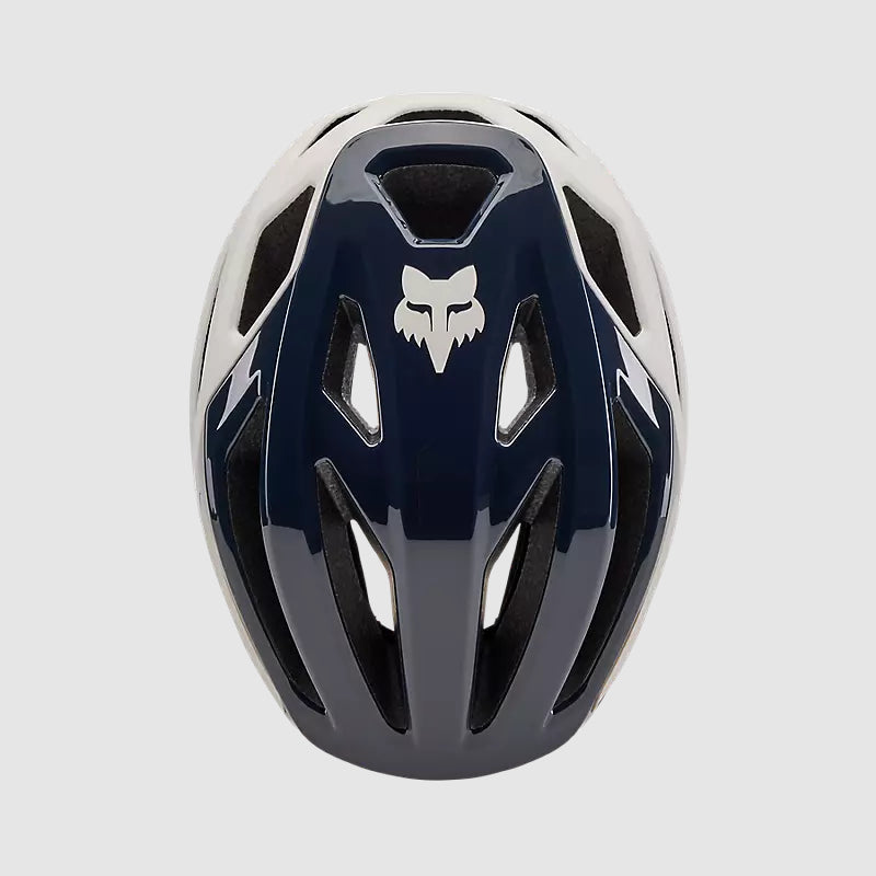 Casco Bicicleta Crossframe Pro Blanco Hueso/Petroleo Fox | Casco MTB Fox casco fox racing motocross mtb