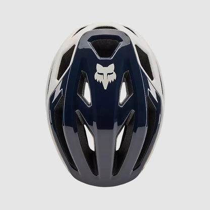 Casco Bicicleta Crossframe Pro Blanco Hueso/Petroleo Fox | Casco MTB Fox casco fox racing motocross mtb