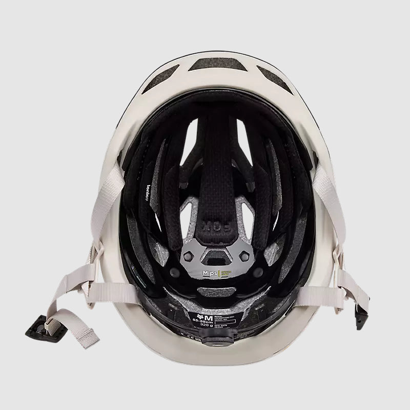 Casco Bicicleta Crossframe Pro Blanco Hueso/Petroleo Fox | Casco MTB Fox casco fox racing motocross mtb