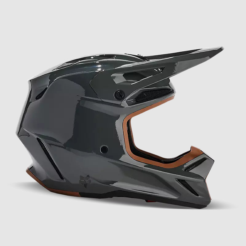 Casco Moto V3 RS Carbon Solid Gris Oscuro Fox | Casco Moto Fox casco fox racing motocross mtb