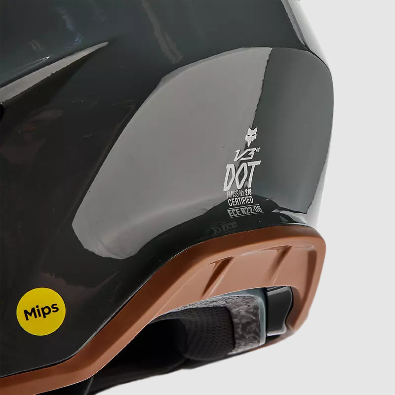 Casco Moto V3 RS Carbon Solid Gris Oscuro Fox