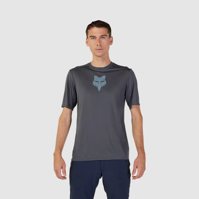 Polera Bicicleta Ranger Lab Head Gris Oscuro Fox