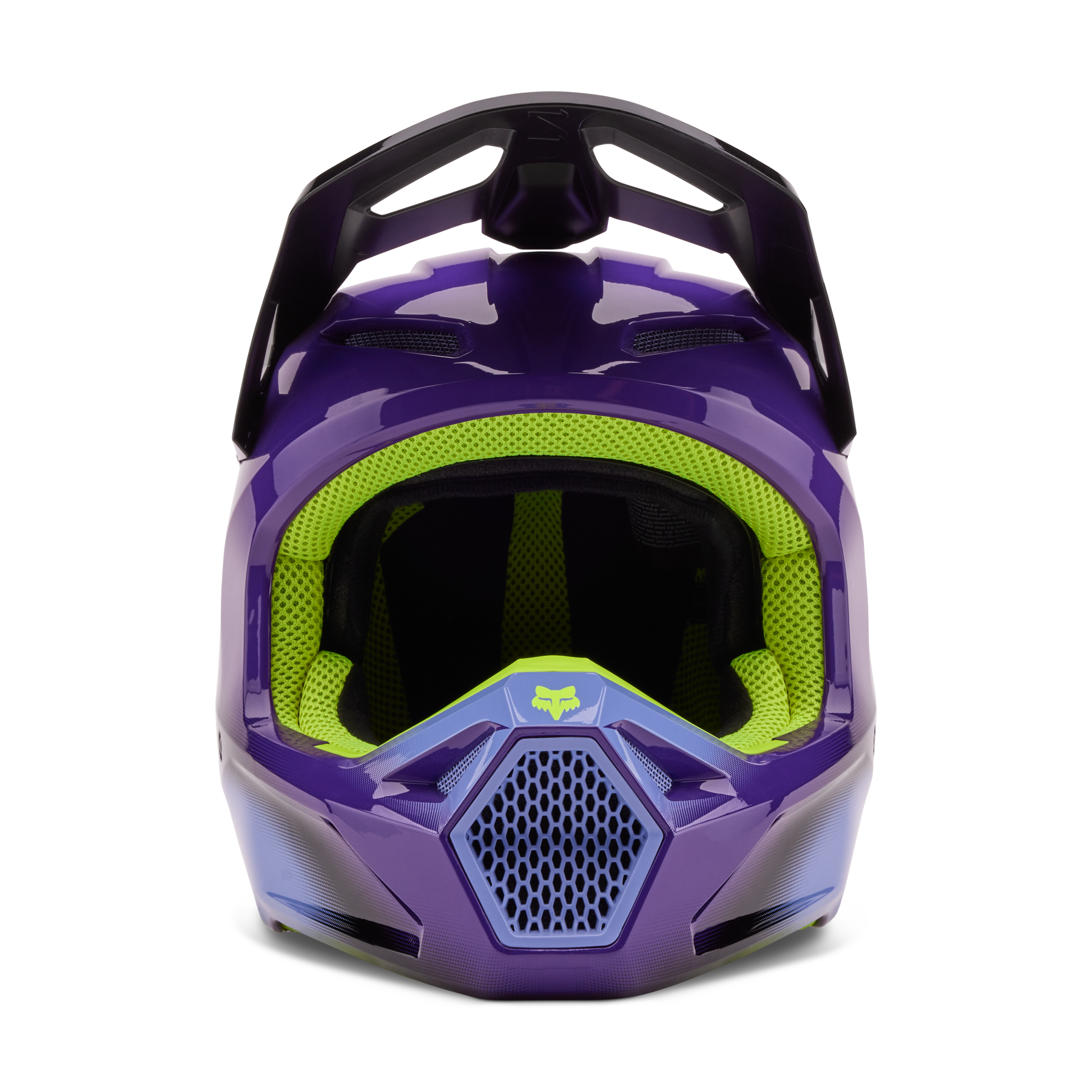 Casco Moto V1 Interfere Morado/Amarillo Fox | Casco Moto Fox casco fox racing motocross mtb