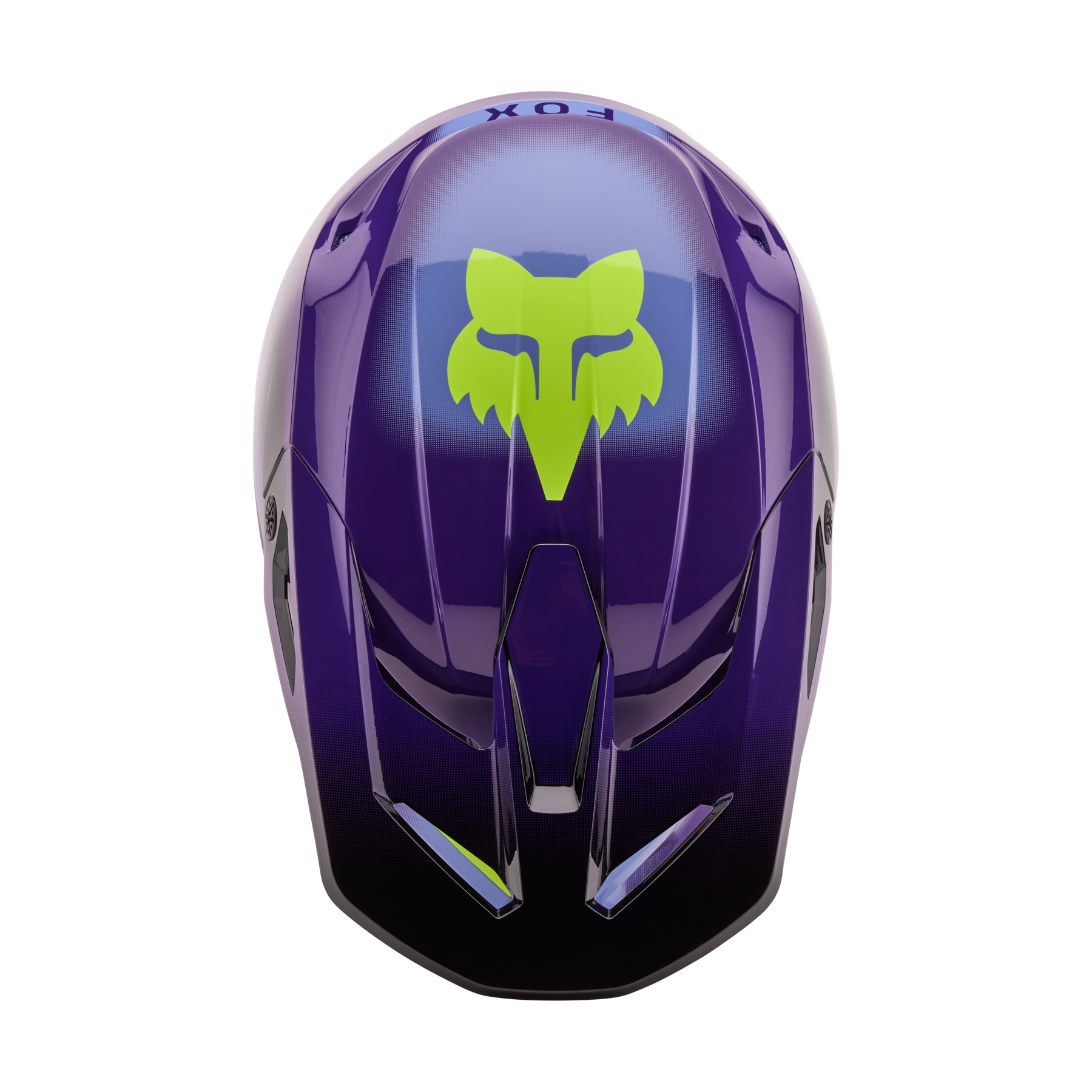 Casco Moto V1 Interfere Morado/Amarillo Fox | Casco Moto Fox casco fox racing motocross mtb