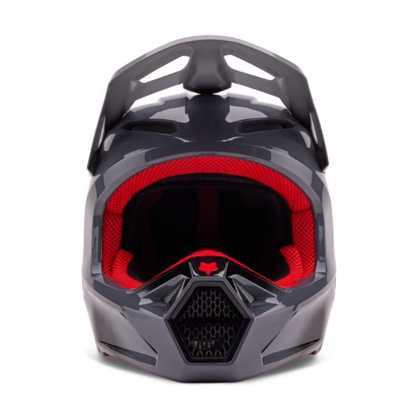 Casco Moto V1 Interfere Gris/Rojo Fox | Casco Moto Fox casco fox racing motocross mtb