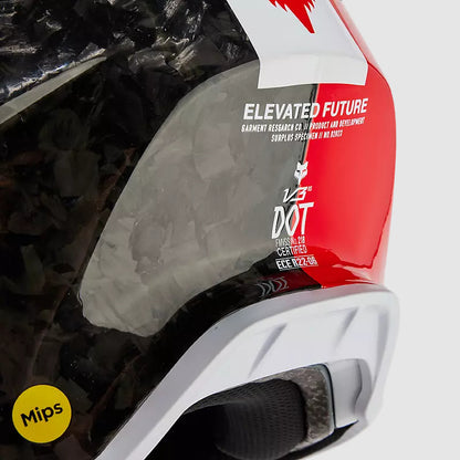 Casco Moto V3 RS Optical Rojo Fox | Casco Moto Fox casco fox racing motocross mtb