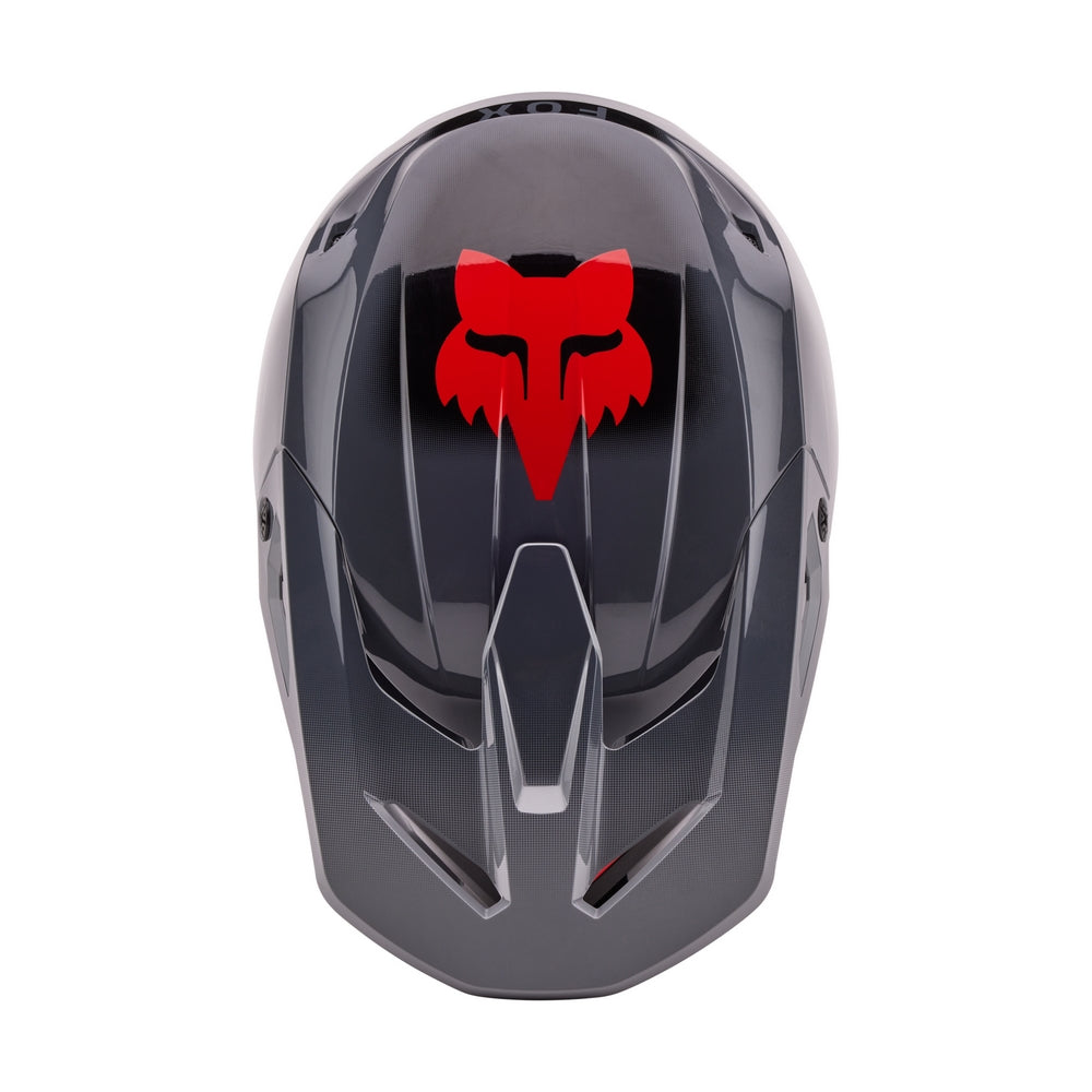 Casco Moto V1 Interfere Gris/Rojo Fox | Casco Moto Fox casco fox racing motocross mtb