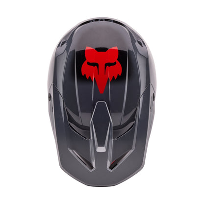 Casco Moto V1 Interfere Gris/Rojo Fox | Casco Moto Fox casco fox racing motocross mtb