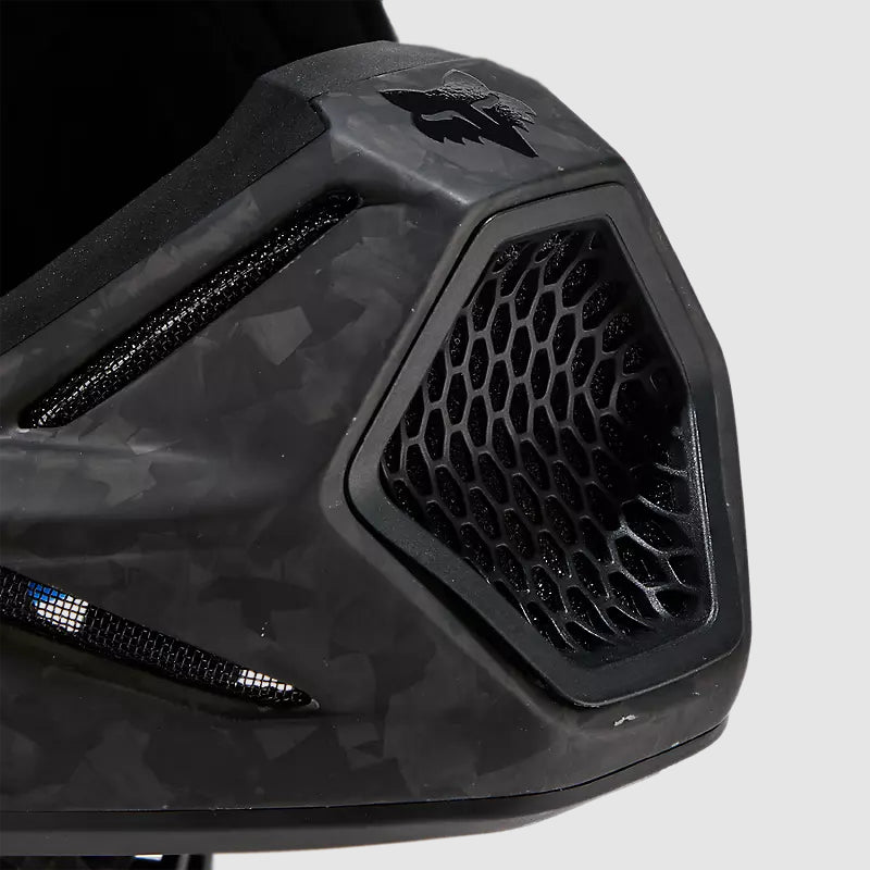 Casco Moto V3 RS Carbon Solid Negro Fox | Casco Moto Fox casco fox racing motocross mtb