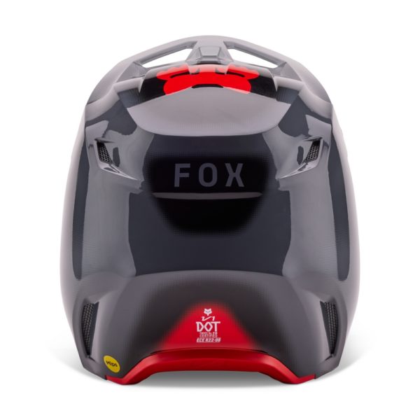 Casco Moto V1 Interfere Gris/Rojo Fox | Casco Moto Fox casco fox racing motocross mtb
