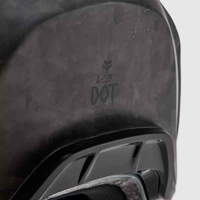 Casco Moto V3 RS Carbon Solid Negro Fox | Casco Moto Fox casco fox racing motocross mtb