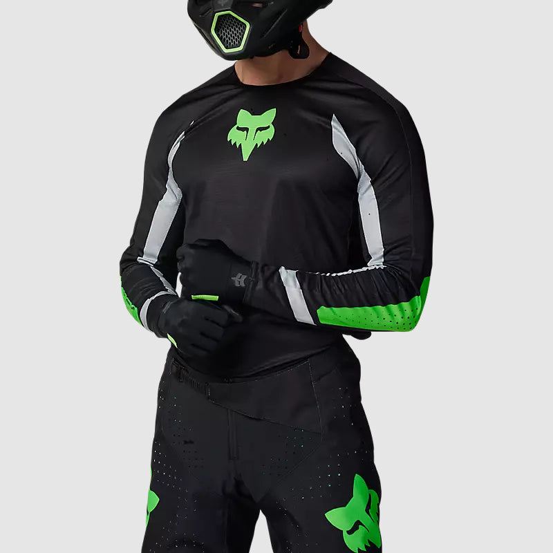 Polera Moto 360 Edición Limitada 50 Años Negro/Verde Fox polera moto fox motocross