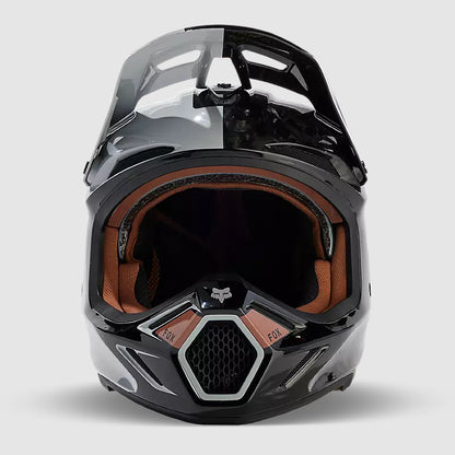 Casco Moto V3 RS Optical Gris Fox | Casco Moto Fox casco fox racing motocross mtb