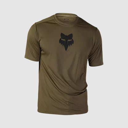 Polera Bicicleta Ranger Lab Head Verde Oliva Fox polera bicicleta fox mtb