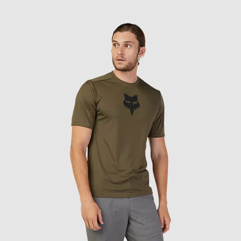 Polera Bicicleta Ranger Lab Head Verde Oliva Fox polera bicicleta fox mtb