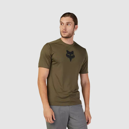 Polera Bicicleta Ranger Lab Head Verde Oliva Fox polera bicicleta fox mtb
