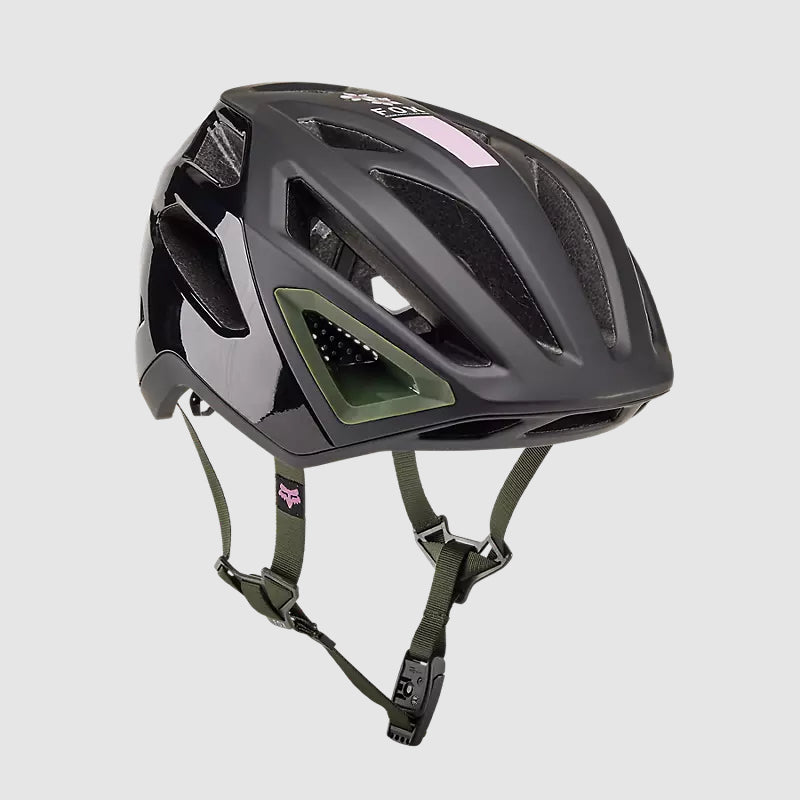 Casco Bicicleta Crossframe Pro Dogwood Negro/Verde Fox | Casco MTB Fox casco fox racing motocross mtb
