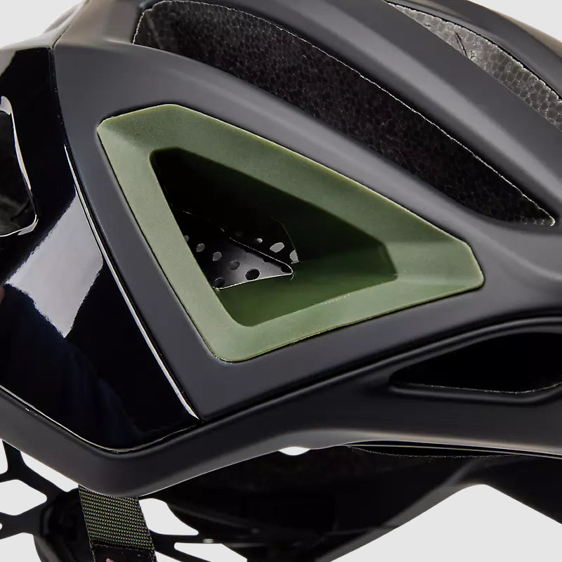 Casco Bicicleta Crossframe Pro Dogwood Negro/Verde Fox | Casco MTB Fox casco fox racing motocross mtb