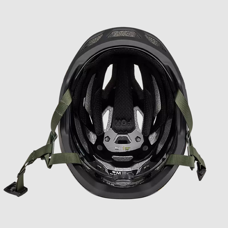 Casco Bicicleta Crossframe Pro Dogwood Negro/Verde Fox | Casco MTB Fox casco fox racing motocross mtb