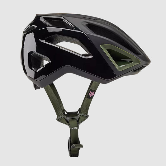Casco Bicicleta Crossframe Pro Dogwood Negro/Verde Fox | Casco MTB Fox casco fox racing motocross mtb
