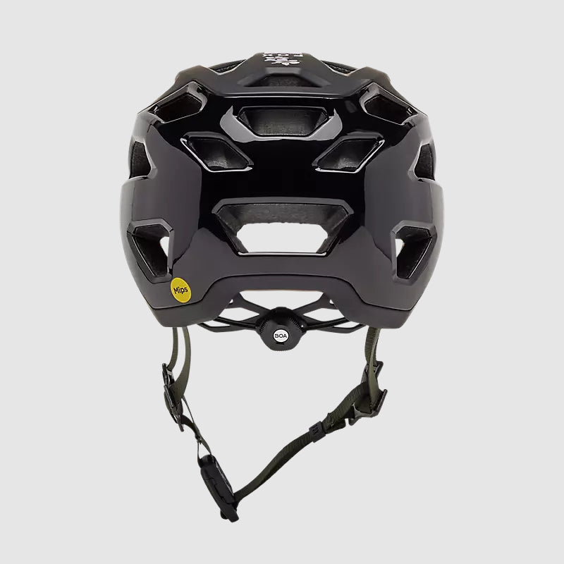 Casco Bicicleta Crossframe Pro Dogwood Negro/Verde Fox | Casco MTB Fox casco fox racing motocross mtb