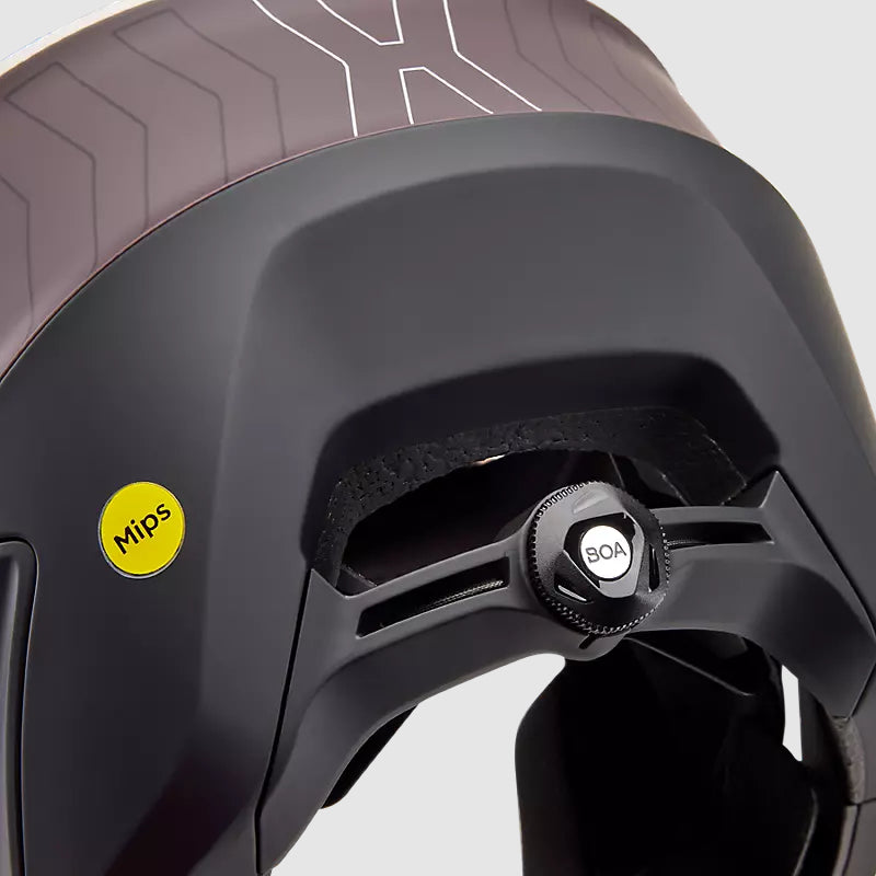 Casco Bicicleta New Dropframe Pro Morado Fox | Casco MTB Fox casco fox racing motocross mtb