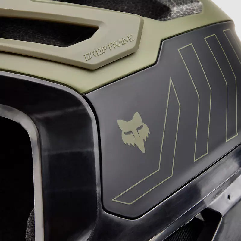 Casco Bicicleta New Dropframe Pro Verde Oliva Fox | Casco MTB Fox casco fox racing motocross mtb