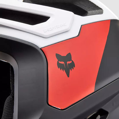 Casco Bicicleta New Dropframe Pro Negro/Blanco Fox | Casco MTB Fox casco fox racing motocross mtb