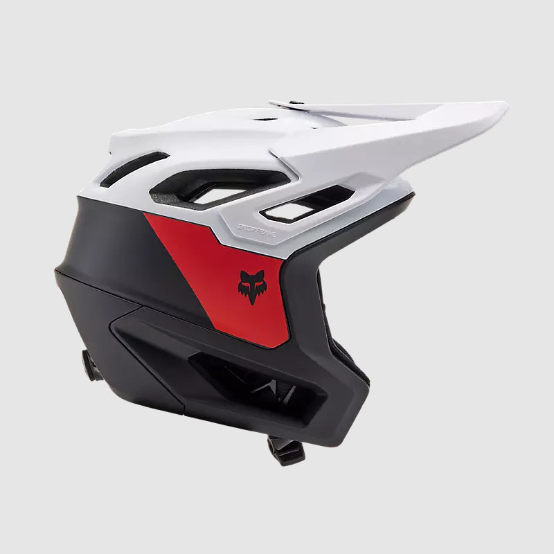 Casco Bicicleta New Dropframe Pro Negro/Blanco Fox | Casco MTB Fox casco fox racing motocross mtb