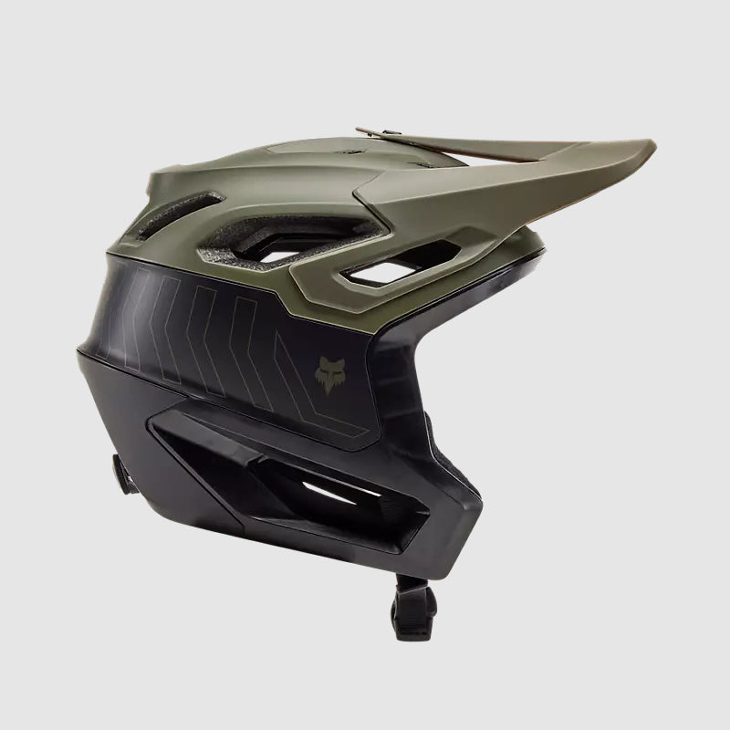 Casco Bicicleta New Dropframe Pro Verde Oliva Fox | Casco MTB Fox casco fox racing motocross mtb