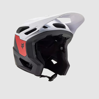 Casco Bicicleta New Dropframe Pro Negro/Blanco Fox | Casco MTB Fox casco fox racing motocross mtb