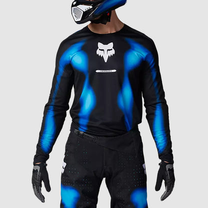 Polera Moto 360 Volatile Negro/Azul Fox polera moto fox motocross