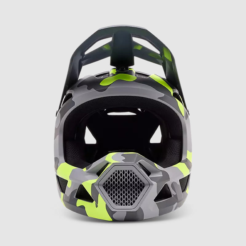 Casco Bicicleta New Rampage Gris/Amarillo Camo Fox | Casco MTB Fox casco fox racing motocross mtb