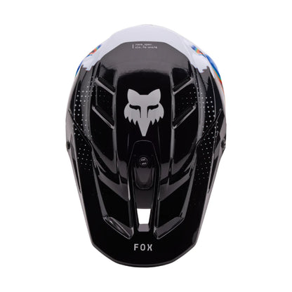 Casco Moto V3 RS Scans Edición Limitada Blanco/Negro Fox