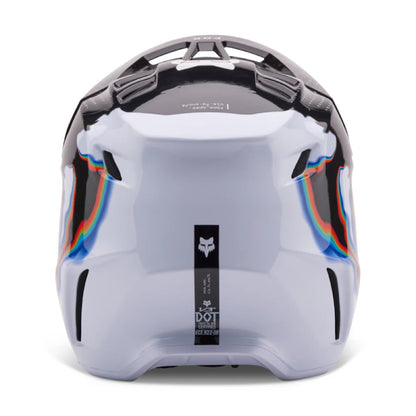 Casco Moto V3 RS Scans Edición Limitada Blanco/Negro Fox