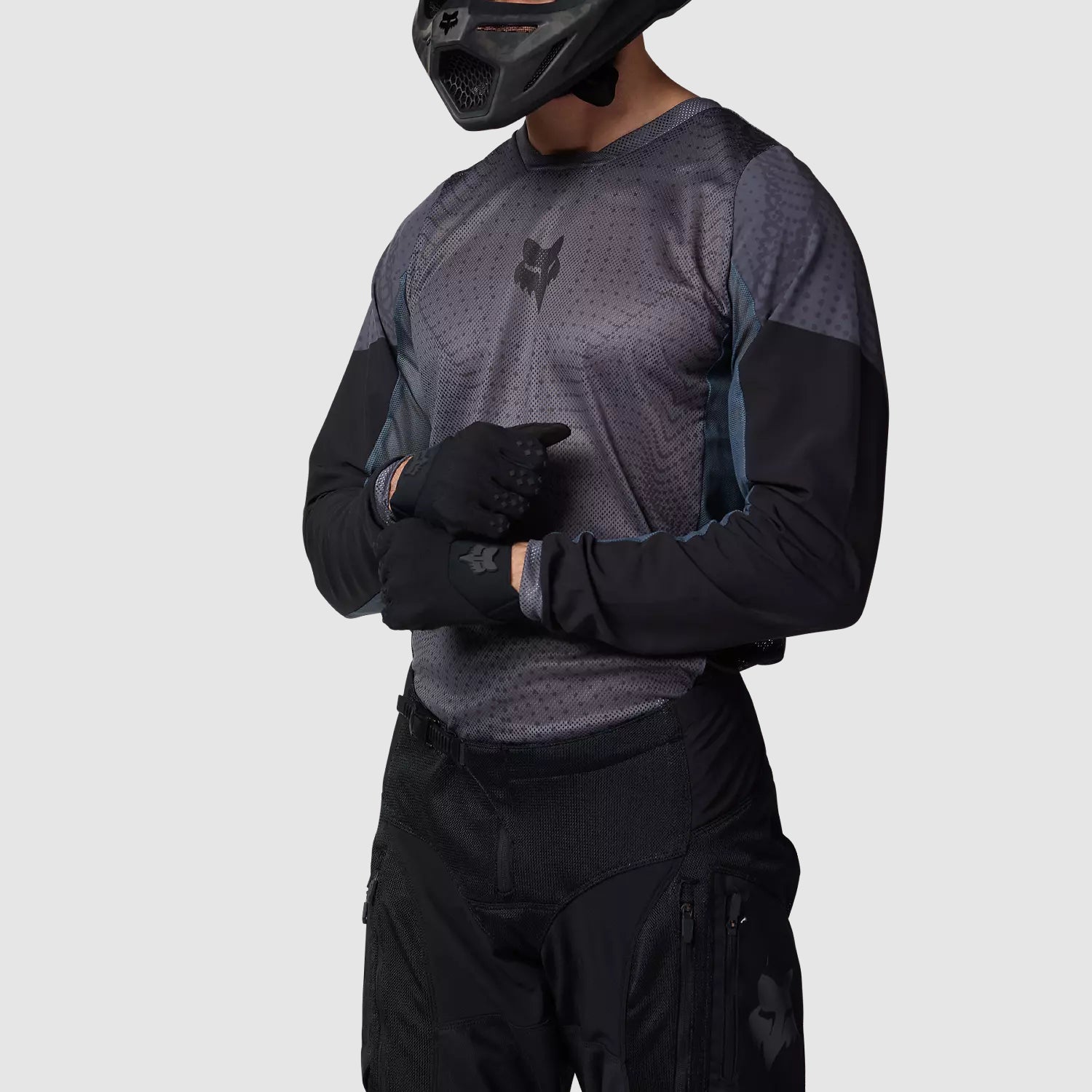 Polera Moto Ranger Air Offroad Gris Oscuro Fox polera moto fox motocross