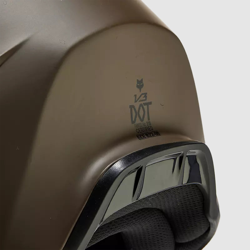 Casco Moto V3 Solid Cafe Mate Fox | Casco Moto Fox casco fox racing motocross mtb