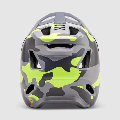 Casco Bicicleta Niño New Rampage Gris/Amarillo Camo Fox | Casco MTB Fox casco fox racing motocross mtb