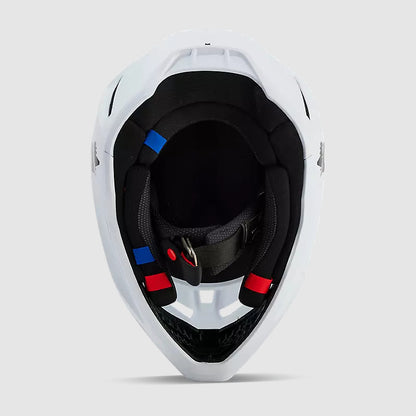 Casco Moto V3 Solid Blanco Matte Fox