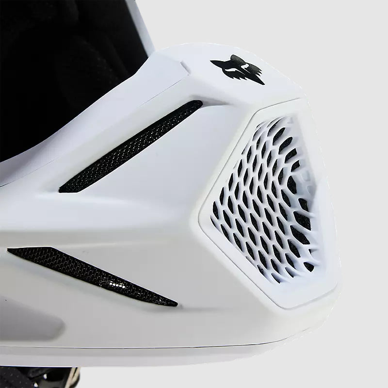 Casco Moto V3 Solid Blanco Matte Fox