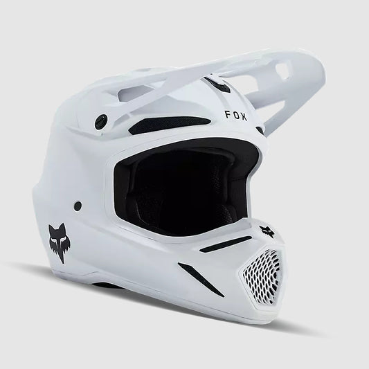 Casco Moto V3 Solid Blanco Matte Fox