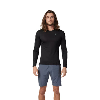 Polera Bicicleta Flexair Ascent Manga Larga Negro Fox polera bicicleta fox mtb