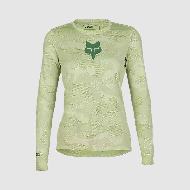 Polera Bicicleta Mujer Ranger TruDri™ Manga Larga Verde Fox