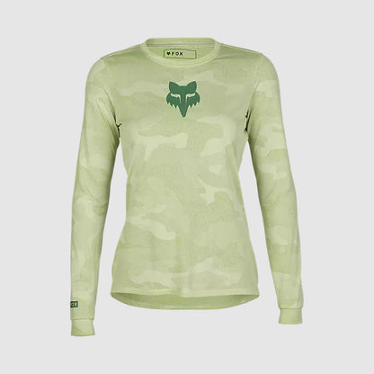 Polera Bicicleta Mujer Ranger TruDri™ Manga Larga Verde Fox polera bicicleta fox mtb