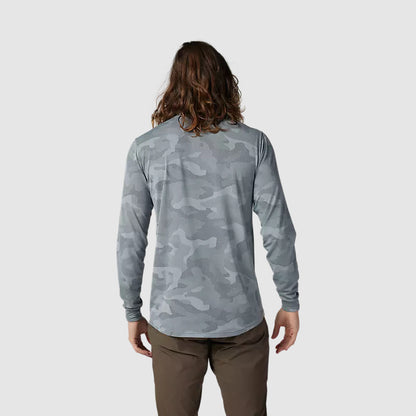 Polera Bicicleta Ranger TruDri™ Manga Larga Gris Fox polera bicicleta fox mtb
