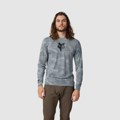 Polera Bicicleta Ranger TruDri™ Manga Larga Gris Fox polera bicicleta fox mtb