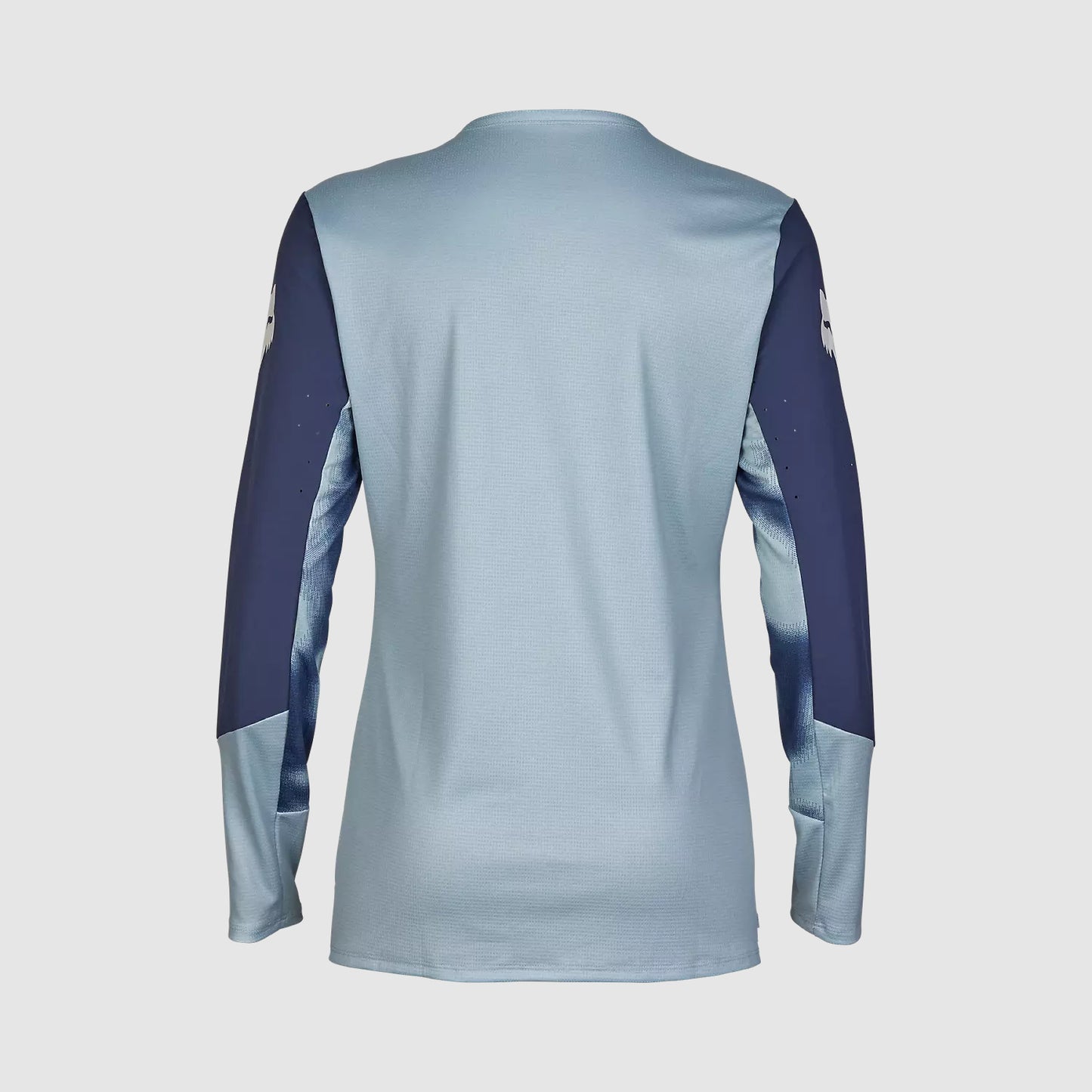 Polera Bicicleta Mujer Defend Taunt Manga Larga Celeste Metalico Fox